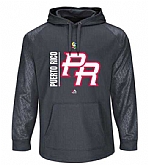 Puerto Rico Baseball Majestic World Baseball Classic Team Icon Fleece Pullover Hoodie Graphite,baseball caps,new era cap wholesale,wholesale hats